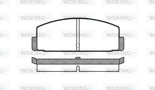 Woking P0003.00 - Kit pastiglie freno, Freno a disco autozon.pro