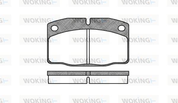 Woking P0013.00 - Kit pastiglie freno, Freno a disco autozon.pro