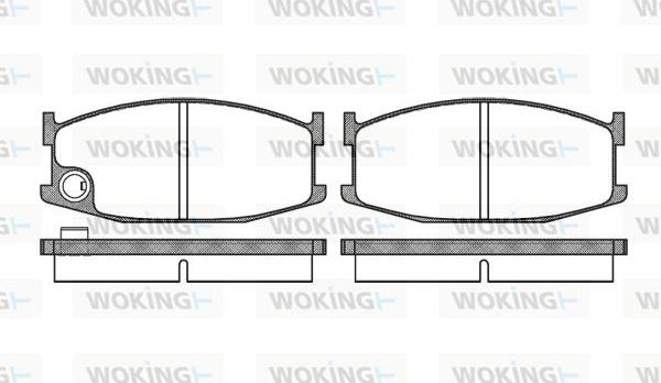 Woking P0083.10 - Kit pastiglie freno, Freno a disco autozon.pro