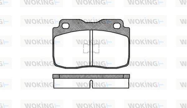 Woking P0143.00 - Kit pastiglie freno, Freno a disco autozon.pro