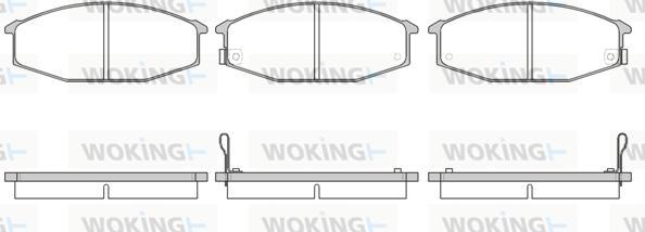 Woking P0153.02 - Kit pastiglie freno, Freno a disco autozon.pro