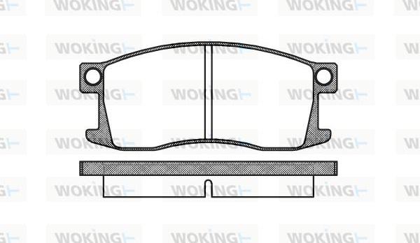 Woking P0103.00 - Kit pastiglie freno, Freno a disco autozon.pro