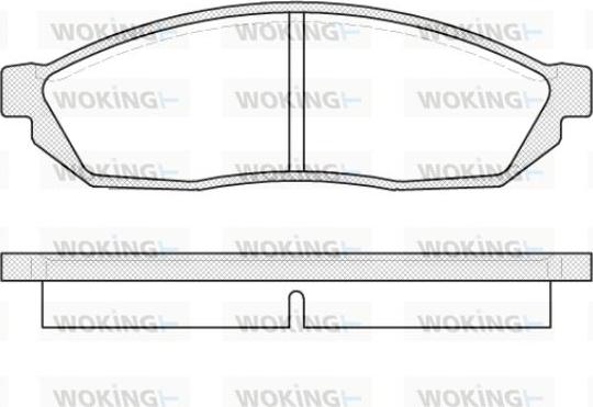 Woking P0113.00 - Kit pastiglie freno, Freno a disco autozon.pro