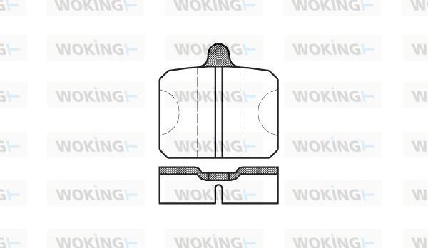 Woking P0183.00 - Kit pastiglie freno, Freno a disco autozon.pro