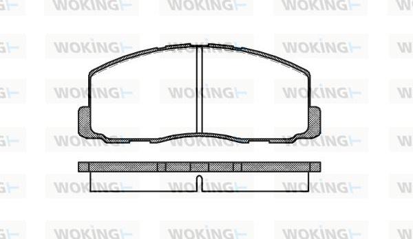 Woking P0883.00 - Kit pastiglie freno, Freno a disco autozon.pro