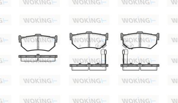 Woking P0833.02 - Kit pastiglie freno, Freno a disco autozon.pro