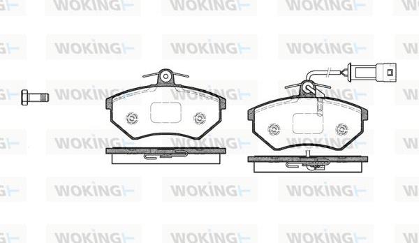 Woking P0343.52 - Kit pastiglie freno, Freno a disco autozon.pro