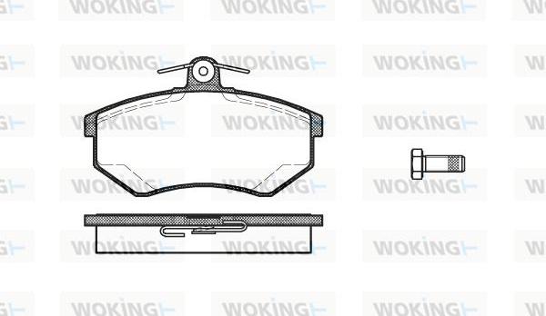 Woking P0343.20 - Kit pastiglie freno, Freno a disco autozon.pro