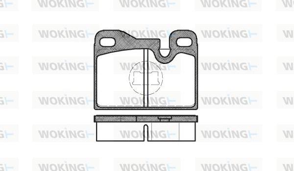 Woking P0303.00 - Kit pastiglie freno, Freno a disco autozon.pro