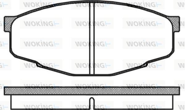 Woking P0333.10 - Kit pastiglie freno, Freno a disco autozon.pro