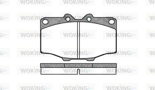 Woking P0323.00 - Kit pastiglie freno, Freno a disco autozon.pro