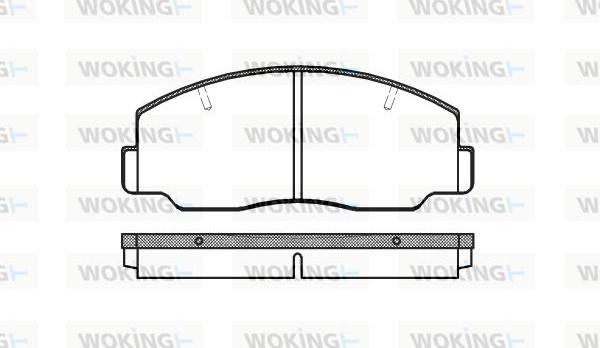 Woking P0373.00 - Kit pastiglie freno, Freno a disco autozon.pro