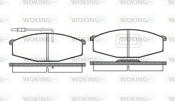 Woking P0293.02 - Kit pastiglie freno, Freno a disco autozon.pro