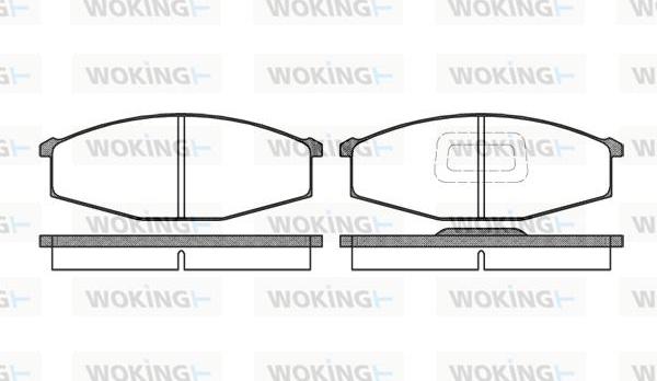 Woking P0293.10 - Kit pastiglie freno, Freno a disco autozon.pro