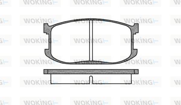 Woking P0263.00 - Kit pastiglie freno, Freno a disco autozon.pro