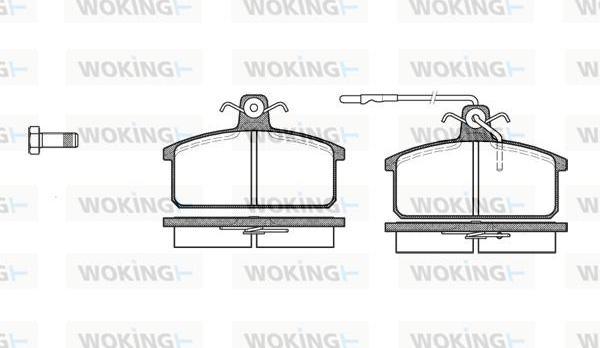 Woking P0283.32 - Kit pastiglie freno, Freno a disco autozon.pro