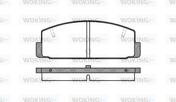 Woking P0793.10 - Kit pastiglie freno, Freno a disco autozon.pro