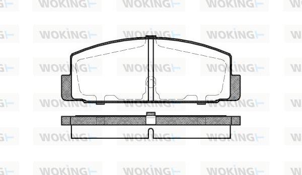 Woking P0793.30 - Kit pastiglie freno, Freno a disco autozon.pro