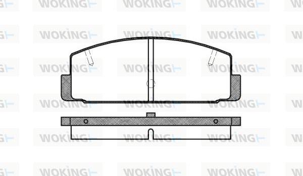 Woking P0793.20 - Kit pastiglie freno, Freno a disco autozon.pro