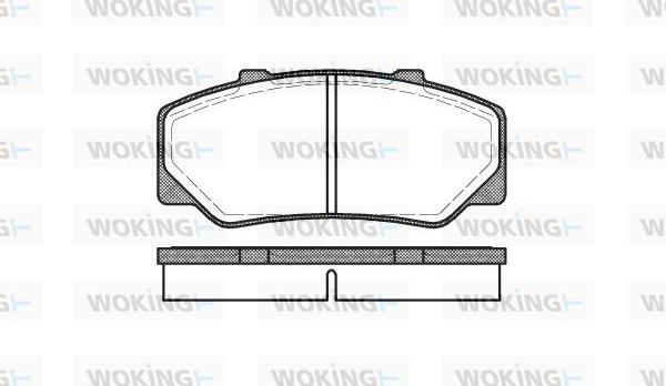 Woking P0763.00 - Kit pastiglie freno, Freno a disco autozon.pro