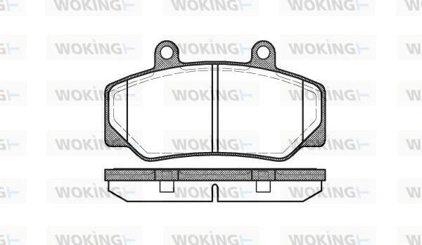 Woking P0763.20 - Kit pastiglie freno, Freno a disco autozon.pro