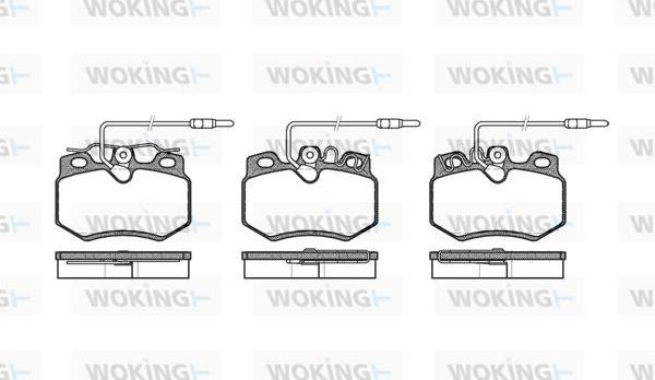 Woking P0703.14 - Kit pastiglie freno, Freno a disco autozon.pro