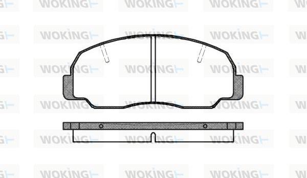 Woking P0783.10 - Kit pastiglie freno, Freno a disco autozon.pro