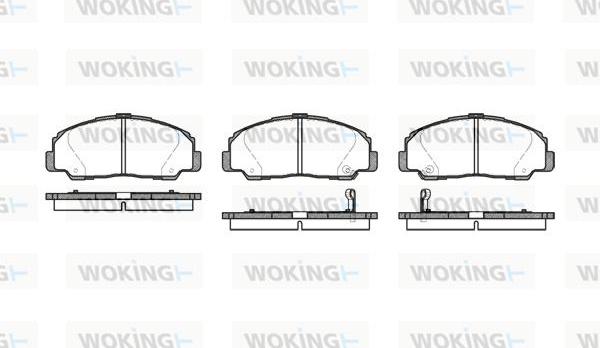 Woking P0783.32 - Kit pastiglie freno, Freno a disco autozon.pro