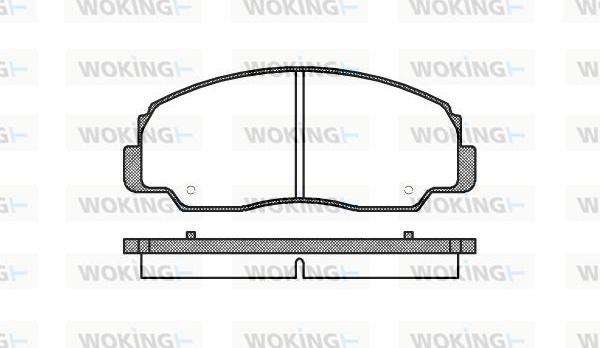 Woking P0783.20 - Kit pastiglie freno, Freno a disco autozon.pro