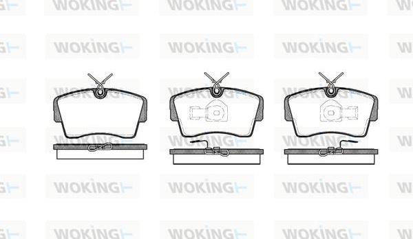 Woking P0733.00 - Kit pastiglie freno, Freno a disco autozon.pro