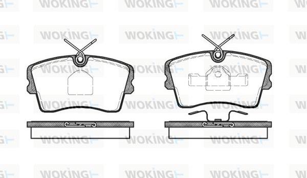 Woking P0733.10 - Kit pastiglie freno, Freno a disco autozon.pro