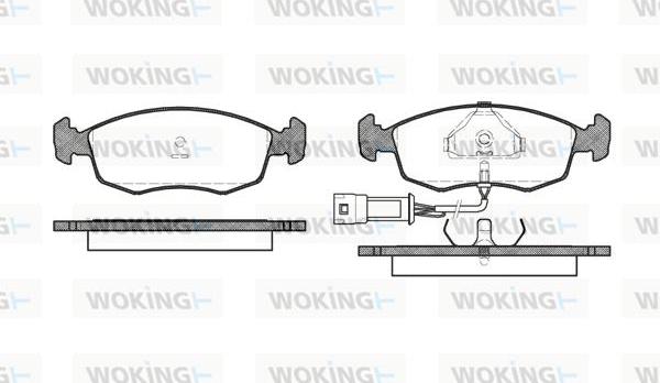 Woking P0723.02 - Kit pastiglie freno, Freno a disco autozon.pro