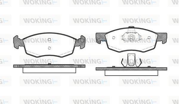 Woking P0723.30 - Kit pastiglie freno, Freno a disco autozon.pro