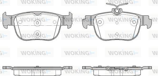 Woking P19973.00 - Kit pastiglie freno, Freno a disco autozon.pro