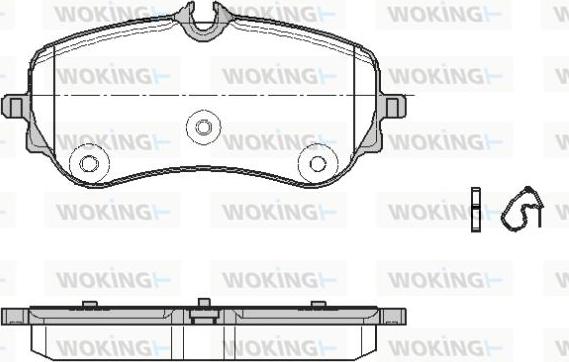 Woking P19483.00 - Kit pastiglie freno, Freno a disco autozon.pro