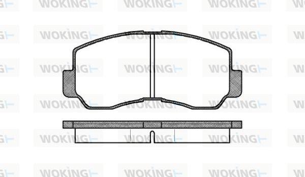 Woking P1943.40 - Kit pastiglie freno, Freno a disco autozon.pro