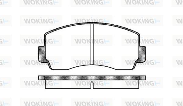 Woking P1943.00 - Kit pastiglie freno, Freno a disco autozon.pro