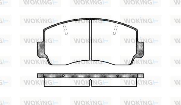 Woking P1943.20 - Kit pastiglie freno, Freno a disco autozon.pro