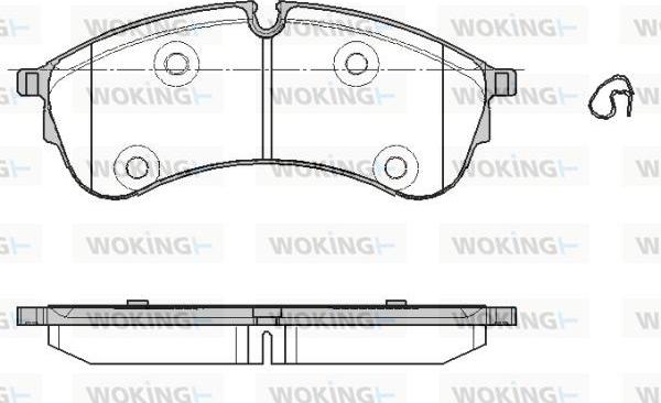 Woking P19473.00 - Kit pastiglie freno, Freno a disco autozon.pro