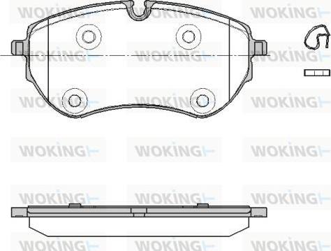 Woking P19533.00 - Kit pastiglie freno, Freno a disco autozon.pro