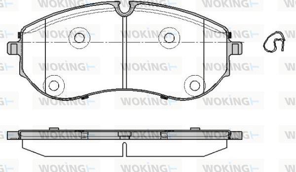 Woking P19573.00 - Kit pastiglie freno, Freno a disco autozon.pro