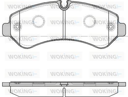 Woking P19663.00 - Kit pastiglie freno, Freno a disco autozon.pro