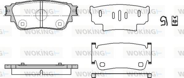 Woking P19613.00 - Kit pastiglie freno, Freno a disco autozon.pro