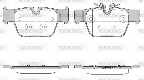 Woking P19683.00 - Kit pastiglie freno, Freno a disco autozon.pro