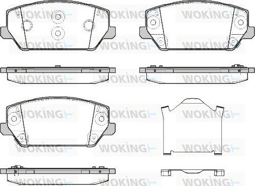 Woking P19093.02 - Kit pastiglie freno, Freno a disco autozon.pro