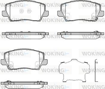 Woking P19033.02 - Kit pastiglie freno, Freno a disco autozon.pro