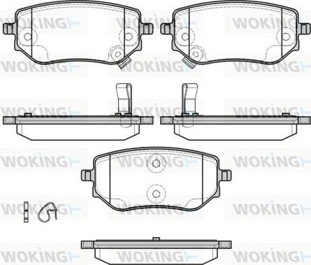 Woking P19023.02 - Kit pastiglie freno, Freno a disco autozon.pro