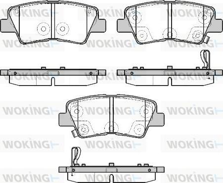 Woking P19073.02 - Kit pastiglie freno, Freno a disco autozon.pro