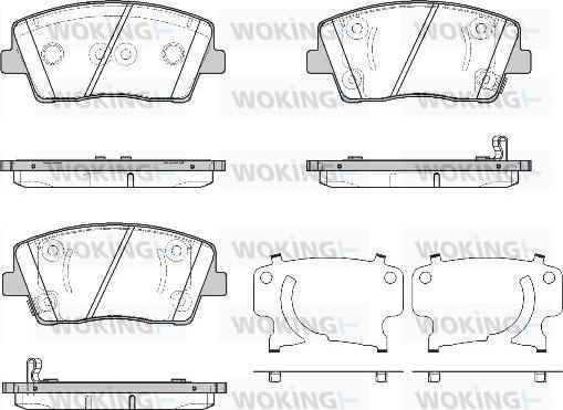 Woking P19113.02 - Kit pastiglie freno, Freno a disco autozon.pro