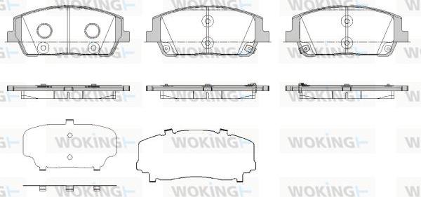 Woking P19803.02 - Kit pastiglie freno, Freno a disco autozon.pro